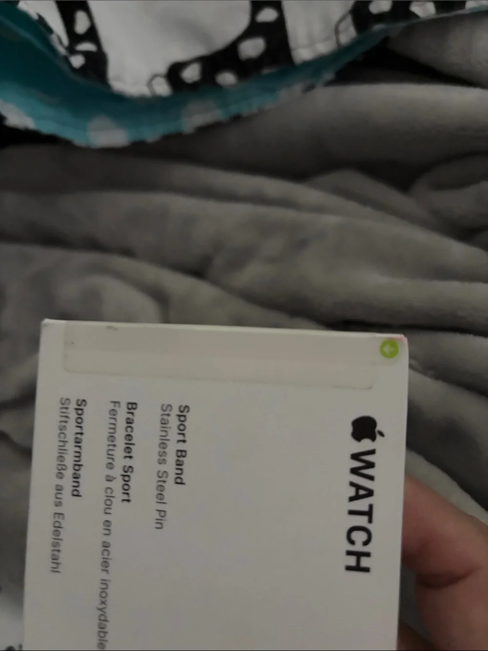 Apple Black Silicone Sport Band for Apple Watch